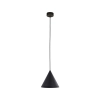 Mała, geometryczna lampa wisząca w kolorze czarnym ⌀19cm