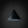 Industrialna, czarna lampa wisząca do nowoczesnego wnętrza ⌀50cm