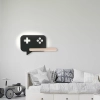Nowoczesny kinkiet LED dla fana gier, gamerska lampa, z przewodem