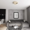 Lampa sufitowa dwupunktowa o okrągłej podstawie