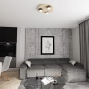 Lampa sufitowa, 3 x GX53 na drewnianej podstawie