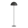 Lampa podłogowa na okrągłej podstawie do czytania, czarna