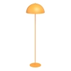 Lampa podłogowa w kolorze pomarańczowym do stylowej sypialni