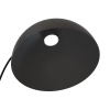 Lampa podłogowa z wygiętą w łuk nogą, czarna