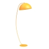 Stylowa lampa podłogowa w kolorze pomarańczowym