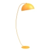 Stylowa lampa podłogowa w kolorze pomarańczowym