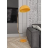 Stylowa lampa podłogowa w kolorze pomarańczowym