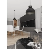 Ponadczasowa lampa wisząca w kolorze czarnym