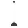 Monochromatyczna lampa wisząca do salonu, czarno-biała
