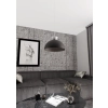 Czarno-biała lampa wisząca do sypialni, monochromatyczna