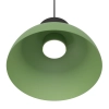 Nowoczesna lampa wisząca, zielono-czarna