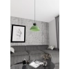 Nowoczesna lampa wisząca, zielono-czarna