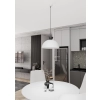 Lampa wisząca w kolorze biało-czarnym, GX53