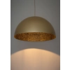 Elegancka, złoto-czarna lampa wisząca kopuła na przewodzie ⌀70cm