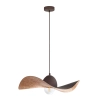 Stylowa lampa do skandynawskiego salonu, abażur kapelusz ⌀55cm