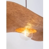 Stylowa lampa do skandynawskiego salonu, abażur kapelusz ⌀55cm