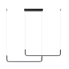 Minimalistyczna, nowoczesna, ledowa, rozłożysta lampa wisząca do salonu