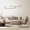 Minimalistyczna, nowoczesna, ledowa, rozłożysta lampa wisząca do salonu