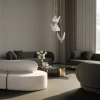 Dekoracyjna lampa wisząca w stylu modernistycznym, wiszące motyle