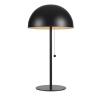 Czarna, nowoczesna lampka stołowa z włącznikiem na sznurek, do biura
