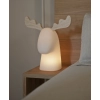 Ozdobna lampa LED z drewnianymi detalami, solarna/akumulatorowa