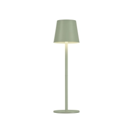 Ponadczasowa lampka stołowa ze światłem LED, kolor pistacjowy