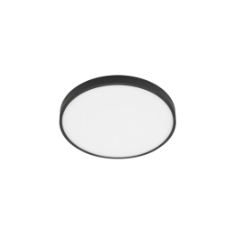 Natynkowy, okrągły, czarno-biały plafon LED ⌀28cm 3000K