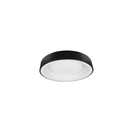 Czarny, nowoczesny plafon LED Ø45cm ze zmienną barwą światła