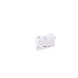 Biały adapter do szyny jednofazowej natynkowej i podtynkowej