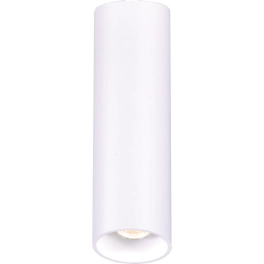 Modna lampa sufitowa, biała tuba z wymiennym źródłem światła