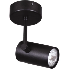 Czarny reflektorek na żarówkę GU10 w stylu loftowym