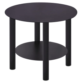Minimalistyczny, czarny stolik kawowy, idealny do każdego salonu