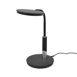 Regulowana lampka biurkowa w kolorze czarnym, wbudowany LED 10W