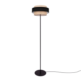 Wysoka lampa podłogowa z włącznikiem nożnym, dekoracyjny abażur