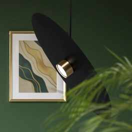 Modernistyczna lampa wisząca z oprawką na żarówkę GX53, regulowany kąt BURGAS