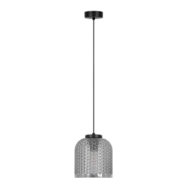 Modernistyczna lampa wisząca z dymionym kloszem do kuchni INGA