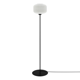 Biało-czarna lampa podłogowa w klasycznym stylu do salonu SPARTA