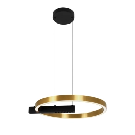 Lampa wisząca LED w stylu glamour do stylowego salonu, średnica 40 cm METIS