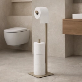 Prosty stojak na papier toaletowy, beż