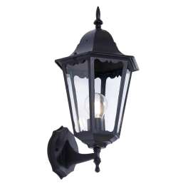 Dekoracyjna lampa zewnętrzna w eleganckim, czarnym kolorze