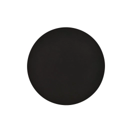 Czarny, okrągły, płaski kinkiet do nowoczesnego salonu i sypialni