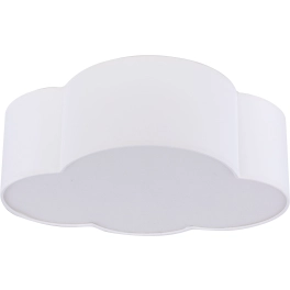 Biała lampa sufitowa w kształcie chmurki, do pokoju dziecięcego
