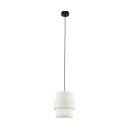 Czarno-biała lampa wisząca w stylu minimalistycznym ⌀20cm
