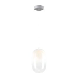 Lampa wisząca LED w kolorze białym do skandynawskich wnętrz