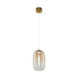 Lampa wisząca LED do przytulnej sypialni, szklany klosz