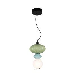 Lampa wisząca LED w stylu art deco do przytulnej sypialni