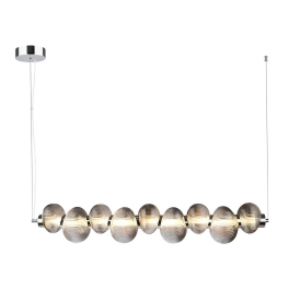Niebanalna lampa wisząca LED nad prostokątny stół do jadalni