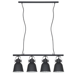 Industrialna, czarna lampa wisząca , idealna nad stół w jadalni