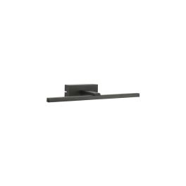 Czarny, minimalistyczny kinkiet LED z ciepłym światłem 3000K 46,5cm