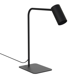 Nowoczesna lampka biurkowa  w czarnym kolorze, na gwint GU10